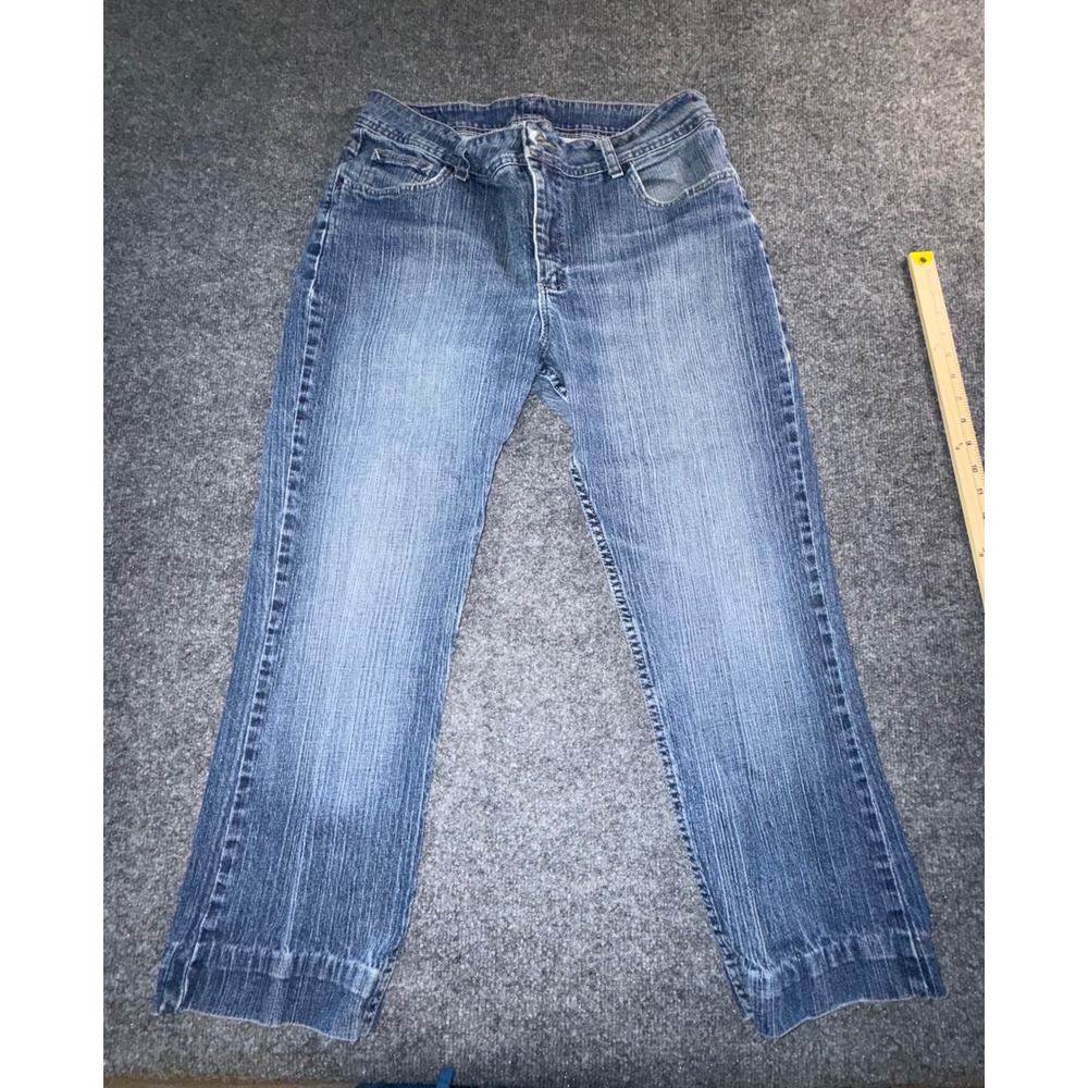 Riders by Lee Womens 16P Medium Wash Straight Leg Stretch Denim Jeans 130G186
